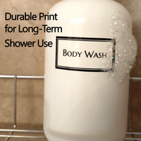 White Squat 16 oz Printed Shower Bottle Trio