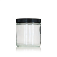 Clear Glass 16 oz Jar with Lid