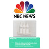 NBC news article recommends Artanis Home white silkscreened shower set.