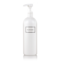 White 32 oz (Jumbo) Single Plastic Bottle with Customized Label