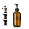 Amber Glass Soap Dispenser Bottle 8oz