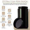Miron Ultraviolet Glass Wide Neck Jar 1 Liter (33.8 oz )