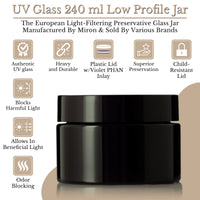 Customized Miron UV Glass Child-Resistant Jar 240ml (8 oz )