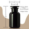 Customized Miron UV Glass Apothecary Jar 250ml (8 oz)