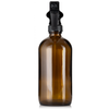 Amber Boston Round Glass 16 oz Trigger Sprayer Bottle