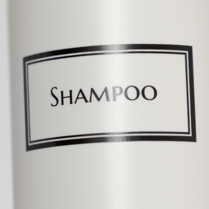 Silkscreened 19 oz View Stripe Cosmo/Bullet White Single Shower Bottle