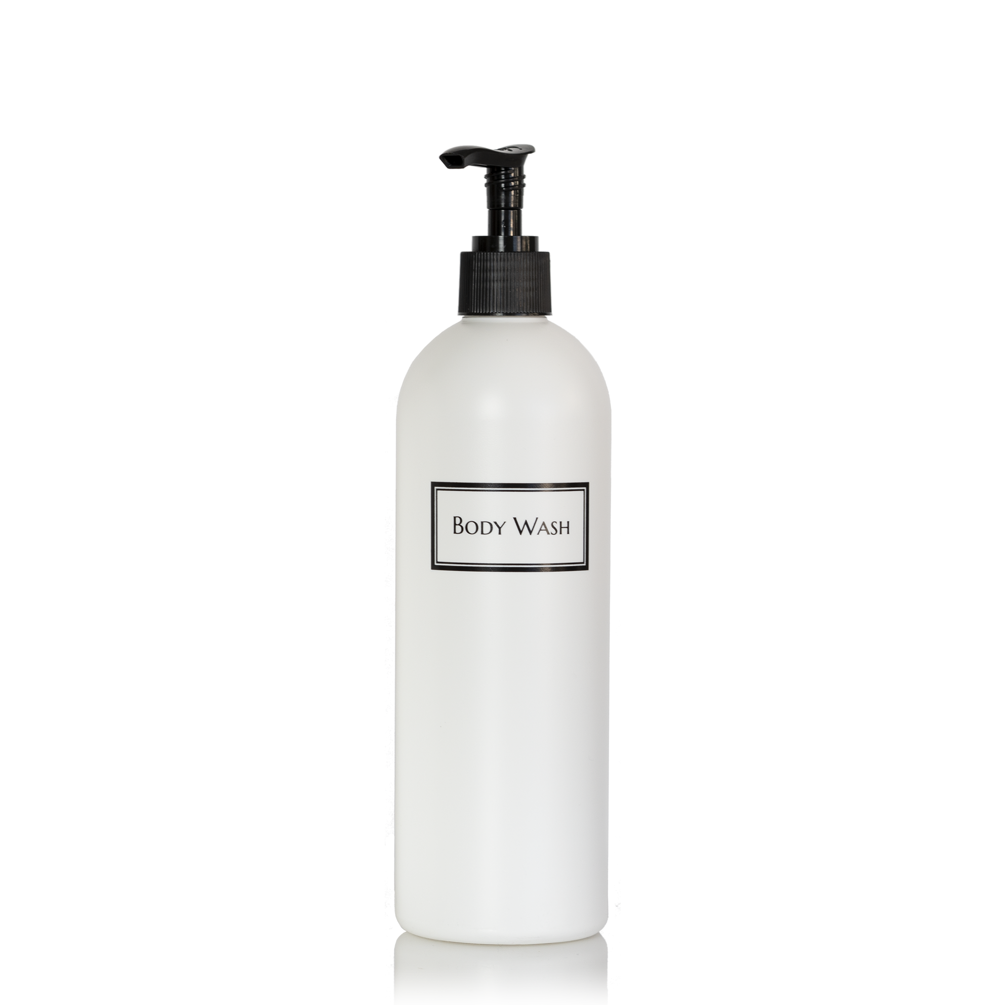 Silkscreened Cosmo/Bullet White Single Shower Bottle