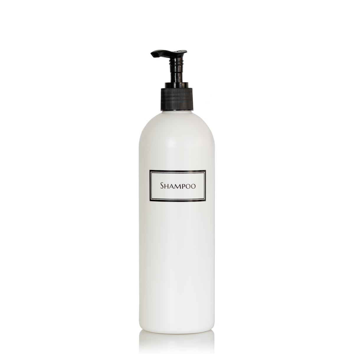 Silkscreened Cosmo/Bullet White Single Shower Bottle