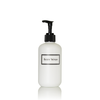 Silkscreened 8oz White Single Shower Bottle